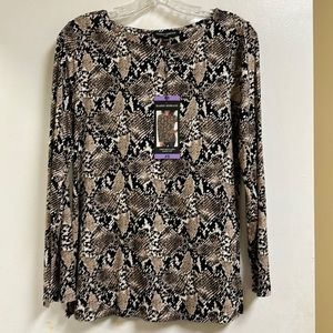 Mario Serrani Snakeskin XS top NWT